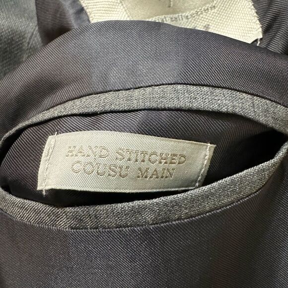 Eleventy Platinum Sport Coat Blazer Mens 44R Zenga Amezing Wool Gray Hand Stitch - Picture 11 of 16
